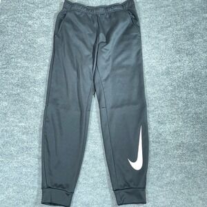 Nike Sweatpants Mens L Black Therma-Fit Joggers Training Elastic Stretch #AB450